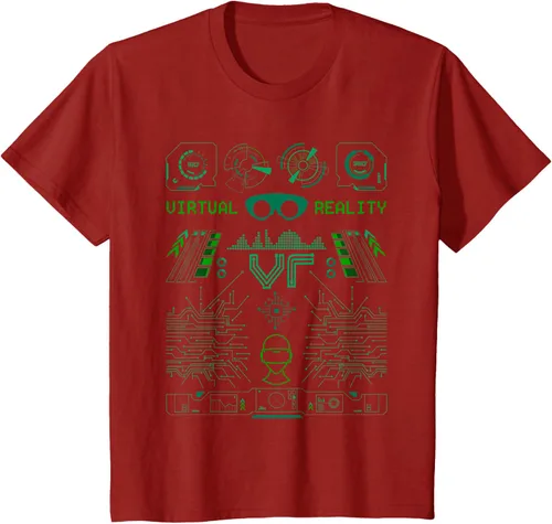 Miniatura 45 de Camiseta de realidad virtual VR Retro Gamers, Negro, S