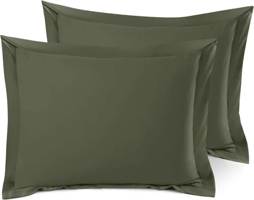 Miniatura 123 de Nestl Juego de 2 fundas tipo sham de almohada suaves - Fundas de almohada de microfibra de doble cepillado - Fundas de almohada de cama premium