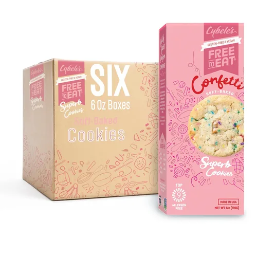 Miniatura 5 de Cybele's Free To Eat Mini galletas sin gluten y veganas, a base de plantas, sin lácteos, soja ni nueces, galletas crujientes, aperitivo seguro
