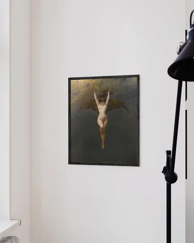 Miniatura 5 de HAUS AND HUES Póster de murciélagos góticos, decoración de pared gótica de bruja, pósteres espeluznantes y aterradores para dormitorio, impresiones