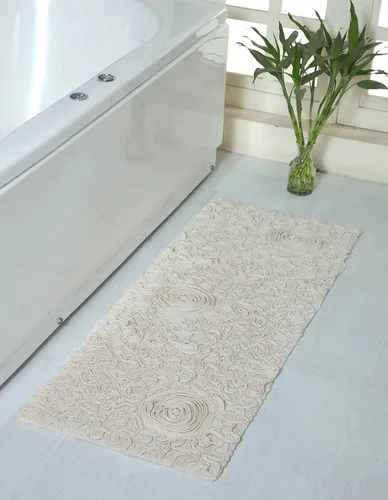 Miniatura 28 de Home Weavers Bell Flower Collection - Tapetes de baño copetudos 100 % algodón, extrasuaves y absorbentes, antideslizantes, lavables a máquina, lino