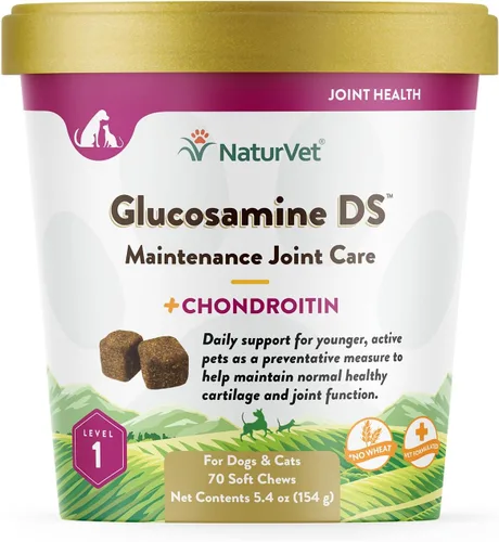 Miniatura 10 de NaturVet – Glucosamina DS Plus - Nivel 2 Cuidado Moderado – Apoya la Función Saludable de Cadera y Articulaciones – Mejorado con Glucosamina, MSM