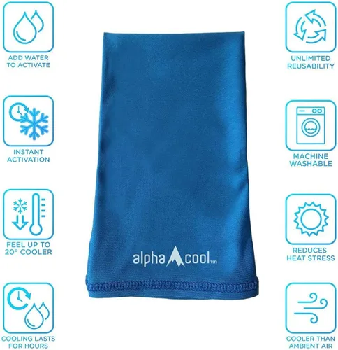 Miniatura 3 de AlphaCool Cooling Neck Gaiter Face Mask - Cools when Wet One Size Fits All