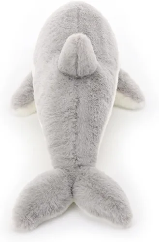 Miniatura 8 de Apricot Lamb Juguetes de peluche del océano, delfín gris, animal marino, suave, perfecto para niñas y niños (delfín gris, 12 pulgadas)