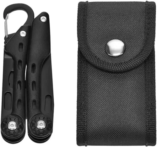 Miniatura 5 de Monoprice Alicates multifuncionales con bolsa de tela, acabado resistente a la intemperie, para equipos de campamento, herramientas