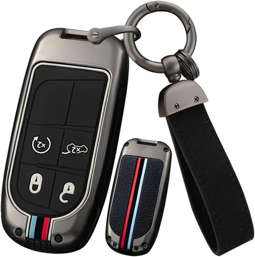 Miniatura 9 de ontto Protector de llave de coche inteligente cubierta de llave elegante para accesorios Jeep, Negro