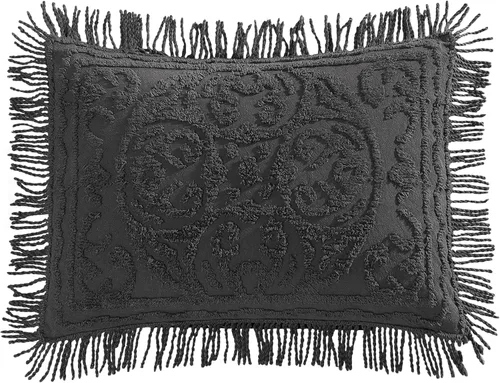 Miniatura 30 de Beatrice Home Fashions Colcha de Chenilla con Medallón, Full, Blanco