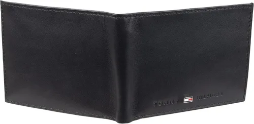 Miniatura 25 de Tommy Hilfiger Cartera de piel auténtica para hombre con ventana de identificación y múltiples ranuras para tarjetas
