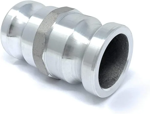 Miniatura 3 de Gloxco Adaptador de aluminio tipo AA de leva y carrete de ranura, 2" Camlock macho x 2" Camlock macho (CAM-20-AA-AL)