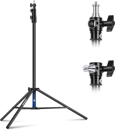 Miniatura 15 de NEEWER - Soporte para focos de iluminación con amortiguación de aire de 3m/9.8 pies, soporte de trípode de metal resistente para fotografía