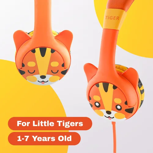 Miniatura 5 de Kidrox - Audífonos con cable para niños pequeños de 1 a 7 años — Audífonos para bebés con volumen limitado de 85 dB para viajes en avión y automóvil