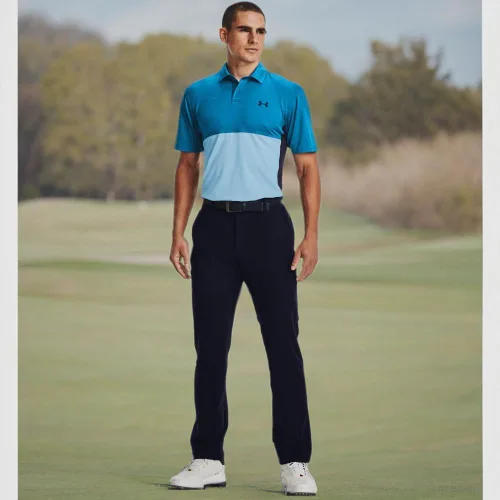 Miniatura 7 de Under Armour Polo de golf Performance Blocked para hombre