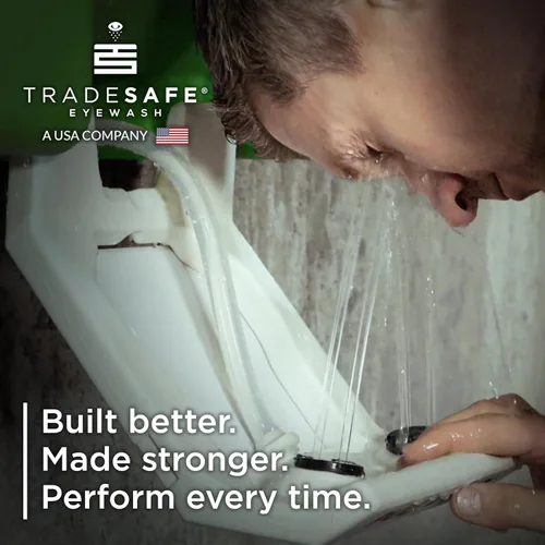 Miniatura 6 de TRADESAFE Estación de lavado de ojos de emergencia: estación portátil de lavado de ojos aprobada por OSHA, primeros auxilios de lavado de ojos de 8