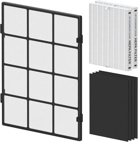 AP-1512HH - Filtro de repuesto para Coway Airmega AP1512HH, purificadores de filtro de aire de 656.2 ft, parte # 3304899, 1 prefiltro lavable, 2