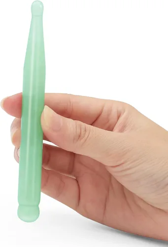 Gua Sha - Bolígrafo de belleza de acupuntura, herramienta de acupresión de jade de aventurina natural, masajeador de punto de activación de tejido