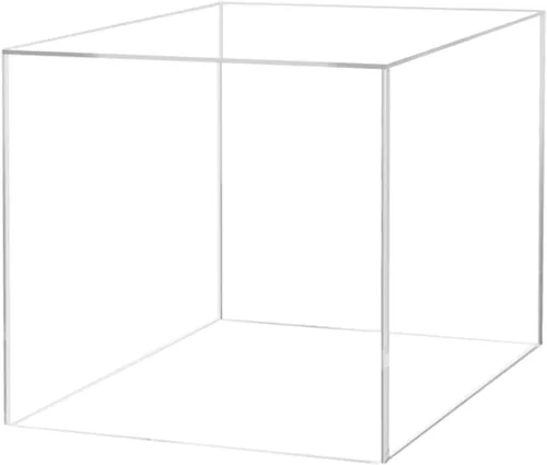 Miniatura 19 de Caja de exhibición de acrílico transparente de 8 x 8 x 12 pulgadas con un lado abierto, versátil contenedor de almacenamiento de productos Lucite