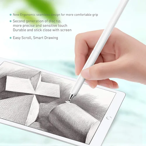 Miniatura 4 de Lápiz capacitivo para pantallas táctiles, lápiz capacitivo universal de alta sensibilidad y precisión con punta de disco para pantalla táctil
