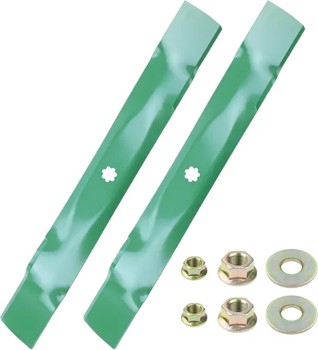 Miniatura 13 de 532134149 Cuchillas de cortacésped con pernos y arandelas para Husqvarna YTH18542 YTA18542 YTH1842 YTH22V42 Tractores Reemplaza 134149 Craftsman