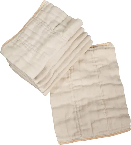 Miniatura 10 de OsoCozy - Pañales de tela preplegados sin blanquear - 100% algodón, duraderos, suaves, absorbentes, sostenibles y económicos, se atenúan, se adapta