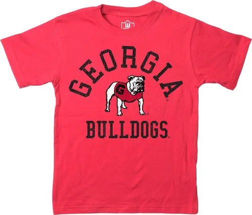 Miniatura 106 de Wes and Willy Camiseta de algodón orgánico de manga corta para niños de la NCAA rutgers scarlet knights rojo