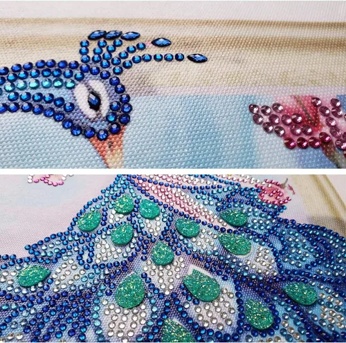 Miniatura 3 de Ezzo Kit de pintura de diamante 5D para adultos, 20 x 16 pulgadas, juego de arte de bricolaje por números, arte de diamantes con forma espacial