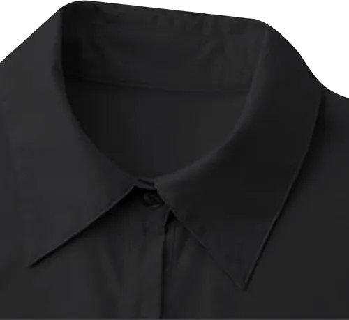 Miniatura 5 de Camisas de vestir con botones para mujer, camisas de vestir sin arrugas, manga larga, cuello para oficina, trabajo, blusas formales