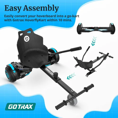 Miniatura 6 de Gotrax Hoverboard - Accesorio de asiento de kart para patineta de equilibrio automático de 6.5", 8", 8.5", 10", longitud del marco ajustable