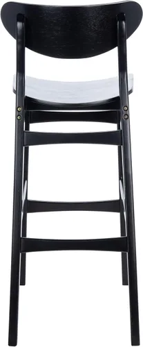 Miniatura 5 de SAFAVIEH Home Collection Thaxton Mid-Century Farmhouse - Juego de 2 taburetes de bar (30 pulgadas), color negro