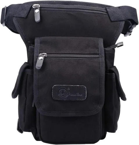 Miniatura 12 de Drop Leg Bag for Men Women #24Negro