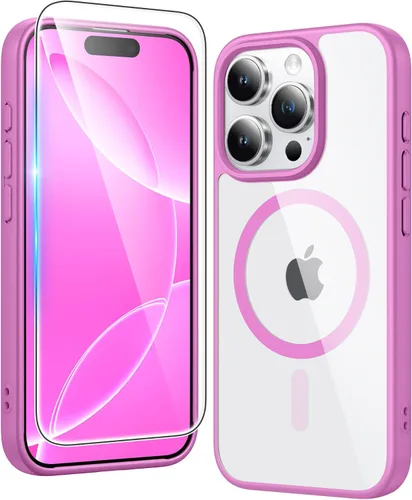Miniatura 949 de FNTCASE Funda para iPhone 13 Pro-Max: Fundas magnéticas transparentes compatibles con Magsafe Slim anti amarillamiento protección contra caídas