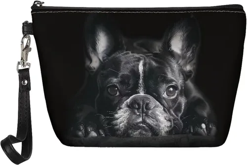 Miniatura 26 de HUGS IDEA Bolso animal del maquillaje de la impresión de la moda de las mujeres de la PU de, Negro (Dachshund), Chico