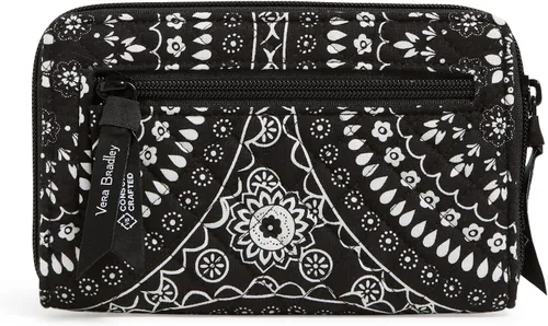 Miniatura 2 de Cartera de algodón Turnlock para mujer con protección RFID