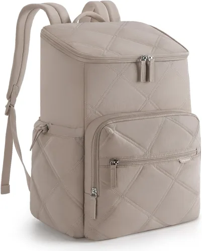 Miniatura 11 de TOURIT Enfriador de mochila aislante: 30 latas impermeable a prueba de fugas mochila más fresca suave bolsa de viaje playa picnic camping Rosa