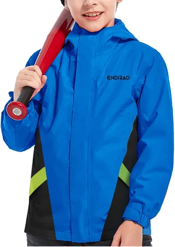 Miniatura 4 de Chaqueta de esquí impermeable para niños, abrigo de nieve cálido para invierno, con capucha, forro polar resistente al viento