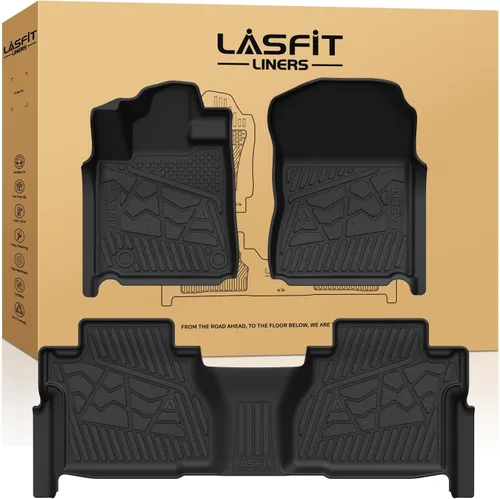 Miniatura 41 de LASFIT Alfombrillas de piso para Toyota Tacoma 2008-2011 Cabina de Acceso Transmisión Automática, Forro de Piso de Ajuste Personalizado para Todo