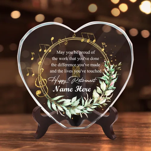 Miniatura 20 de Foto de cristal personalizada, cristal de corazón personalizado con imagen, regalos para pareja/pareja, regalos para el nuevo hogar/inauguración