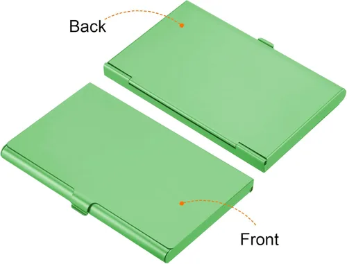Miniatura 4 de PATIKIL Titular de la tarjeta de visita, titular de la tarjeta del metal de aluminio para la tarjeta de crédito de la tarjeta de, Azul, Verde