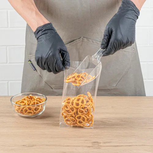 Miniatura 4 de Restaurantware Bag Tek - Bolsas con fuelle de 4 x 2.3 x 8 pulgadas, 100 bolsas de dulces sellables con calor, paquete seguro para alimentos