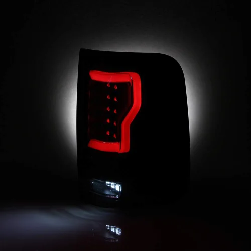 Miniatura 3 de AKKON - Compatible con barra de luz LED negra ahumada para Ford F150 Pickup Styleside V2 04-08, par izquierdo+lado derecho Carcasa de humo negro