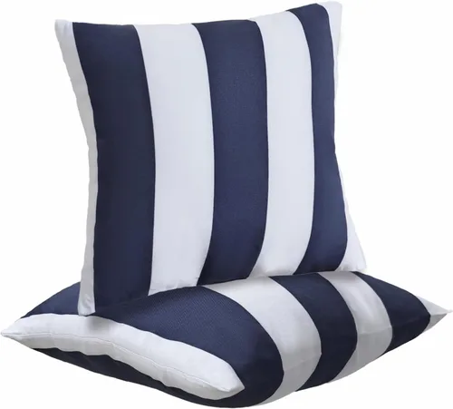 Miniatura 25 de JMGBird Almohadas impermeables para exteriores de 18 x 18 pulgadas para muebles de patio, cama, sofá y sofá Almohadas de exterior con inserto