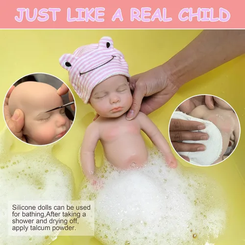 Miniatura 3 de OtardDolls Muñecas Reborn de 33cm de Silicona para Niñas, Muñecas de Cuerpo Completo, Realistas, Hechas a Mano, Pintadas, Muñecas Reborn de Silicona