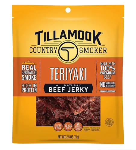 Tillamook Country Smoker Tillamook Real Hardwood Smoked Old Fashioned Silver Dollar - charqui de carne de vacuno