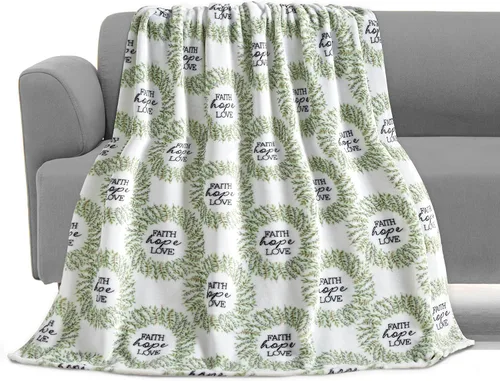 Miniatura 7 de Elegant Comfort Manta ligera estampada para todas las estaciones, ultra suave, acogedora y afelpada, manta decorativa, perfecta para descansar, 50 x
