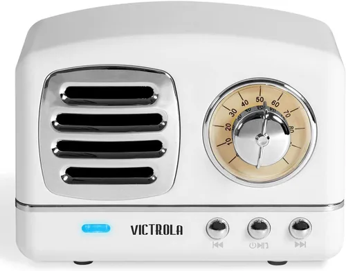 Miniatura 2 de Victrola Lily Mini estéreo Bluetooth (VS-170) Blanco 3.75 x 2.13 x 2.75 pulgadas