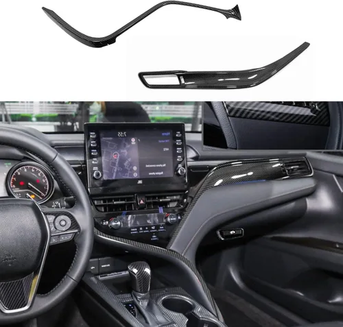 Miniatura 12 de Rifoda Para Camry Co-Piloto Guantera Lateral Panel de Interruptor Decoración Material ABS Ajuste para Toyota Camry 2018 2019 2020 2021 2022