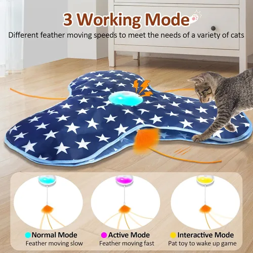 Miniatura 4 de Sofolor Juguete interactivo para gatos, recargable, juguetes de ejercicio para gatos adultos aburridos en interiores, juguete de escondite