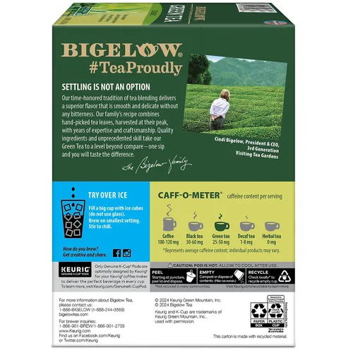 Miniatura 7 de Bigelow Green Tea Keurig Cápsulas K-Cup de una sola porción, 24