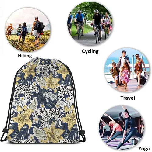 Miniatura 7 de Mochila con cordón de unicornio arcoíris y bolsa de gimnasio con cordón, Multi-a139, Mochilas de viaje