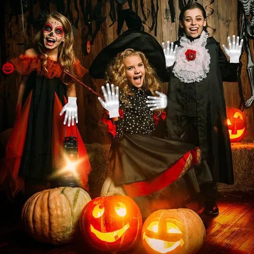 Miniatura 7 de Guantes LED iluminados para niños, juguetes geniales para niños de 8 a 12 años, niñas, accesorios de disfraces de Halloween multicolores, regalos