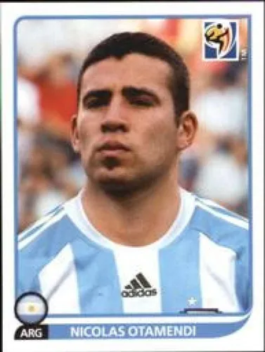 2010 Panini FIFA World Cup Stickers #112 Nicolas Otamendi Argentina Official Soccer Album Sticker (2 inch X 1.5 Inch) in Raw Condition (NM or Better)